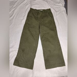 Everlane Khaki Straight Leg Trousers